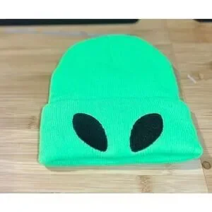 Molliwater | Accessories | New Green Neon Alien Beanie Hat Rave Fest ...
